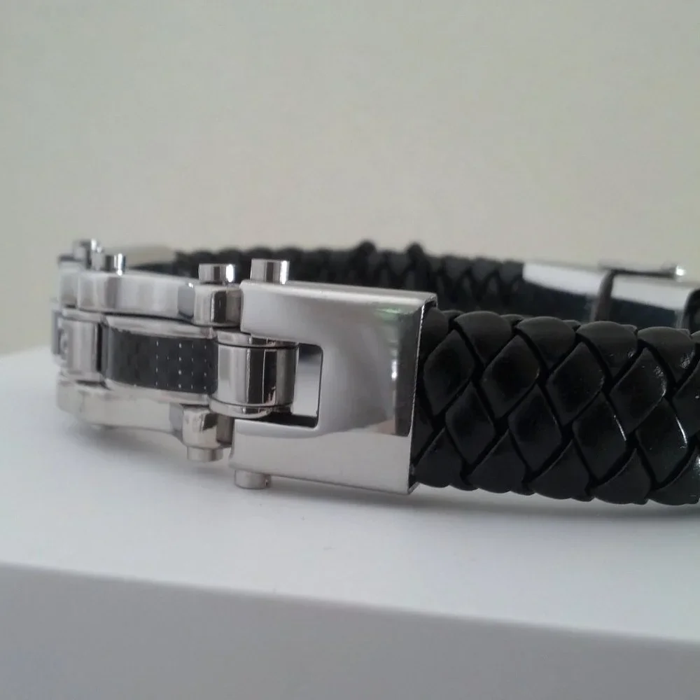 STEELTIME  Bicycle Chain Accent Bracelet
